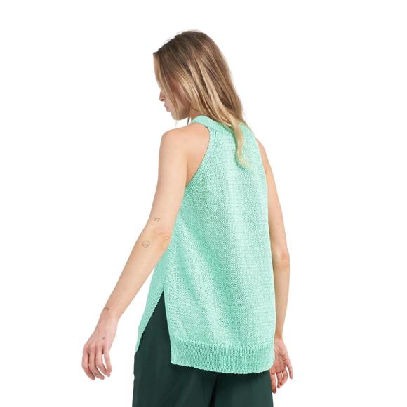 NEW CHRISTIAN WIJNANTS kuhra knit tank top in mint - Picture 4 of 5
